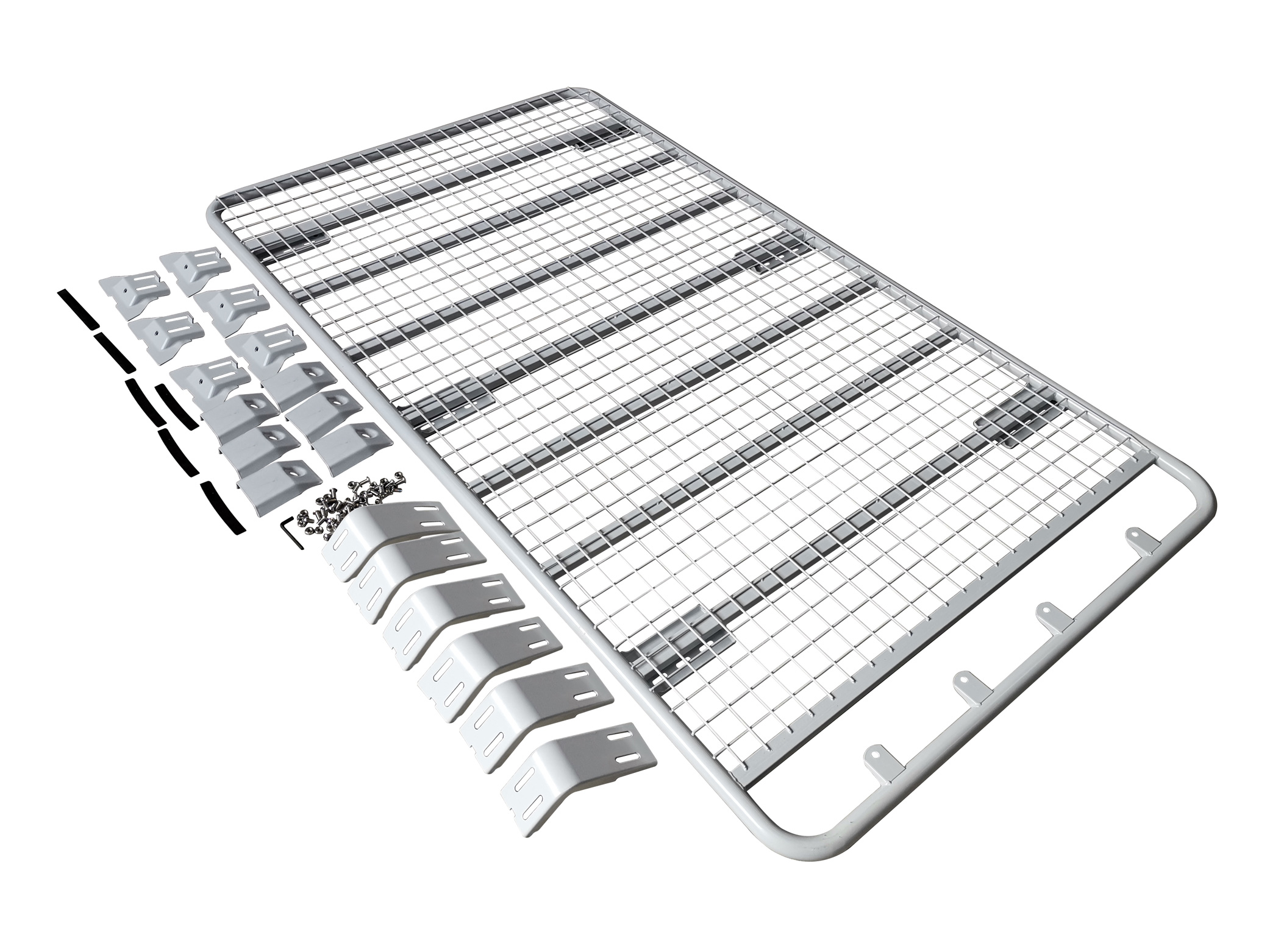 适用于 Q2通用铁质行李框新款平层（白色）